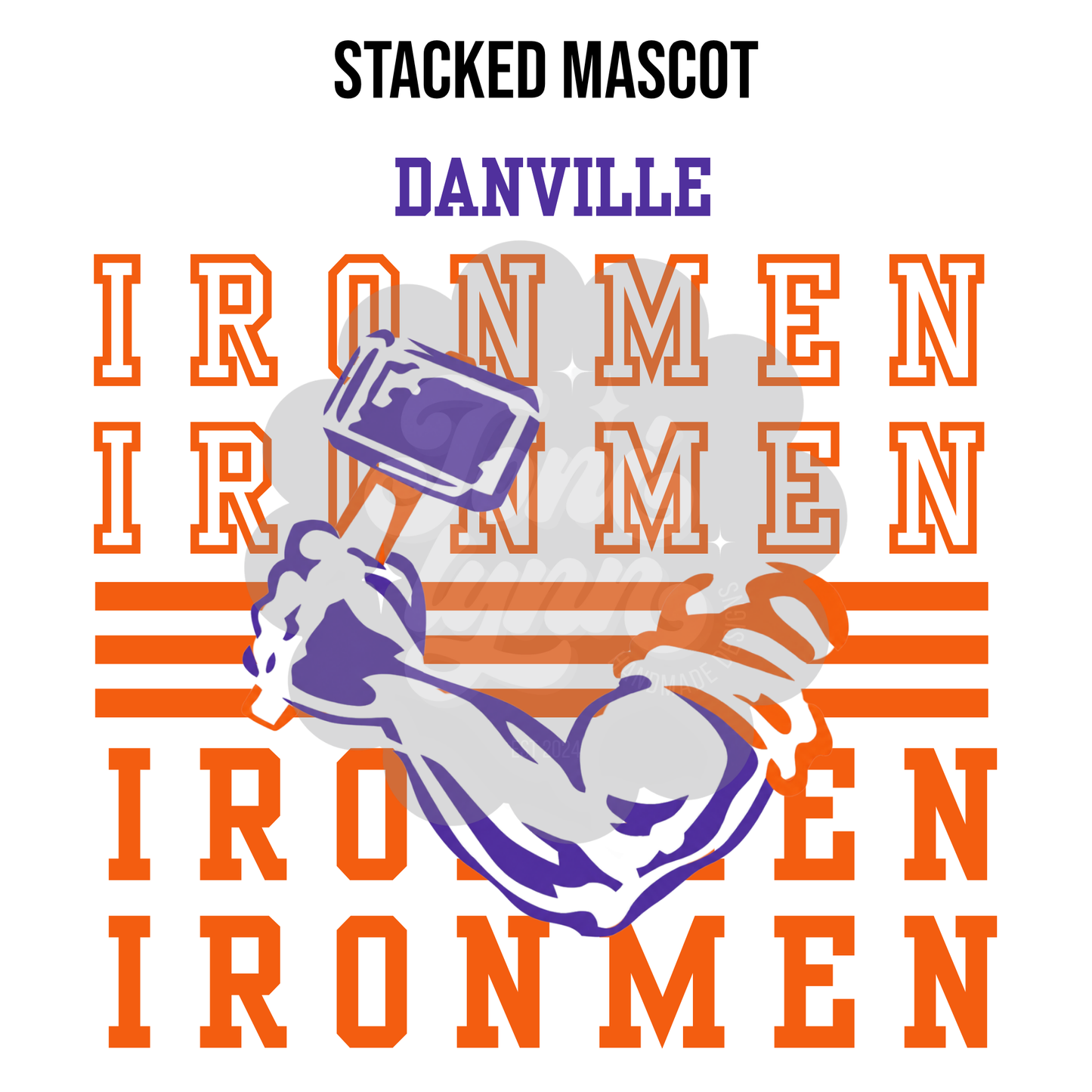 Danville - Stacked Mascot