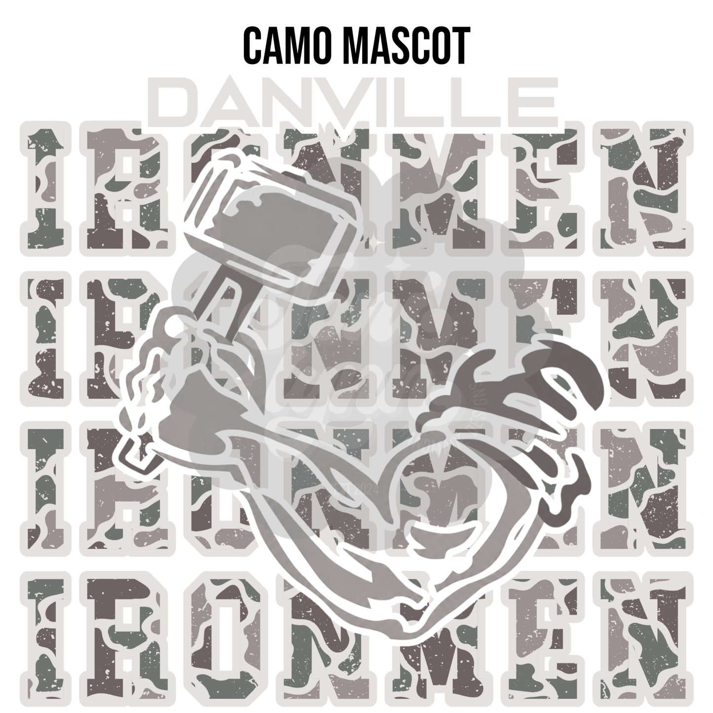 Danville - Camo Mascot