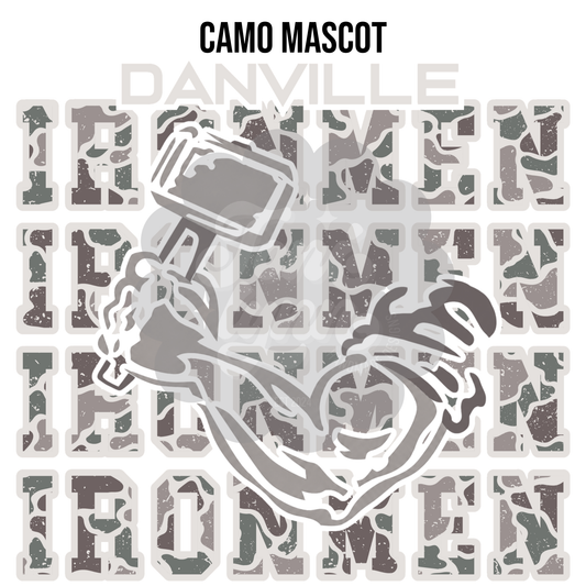 Danville - Camo Mascot