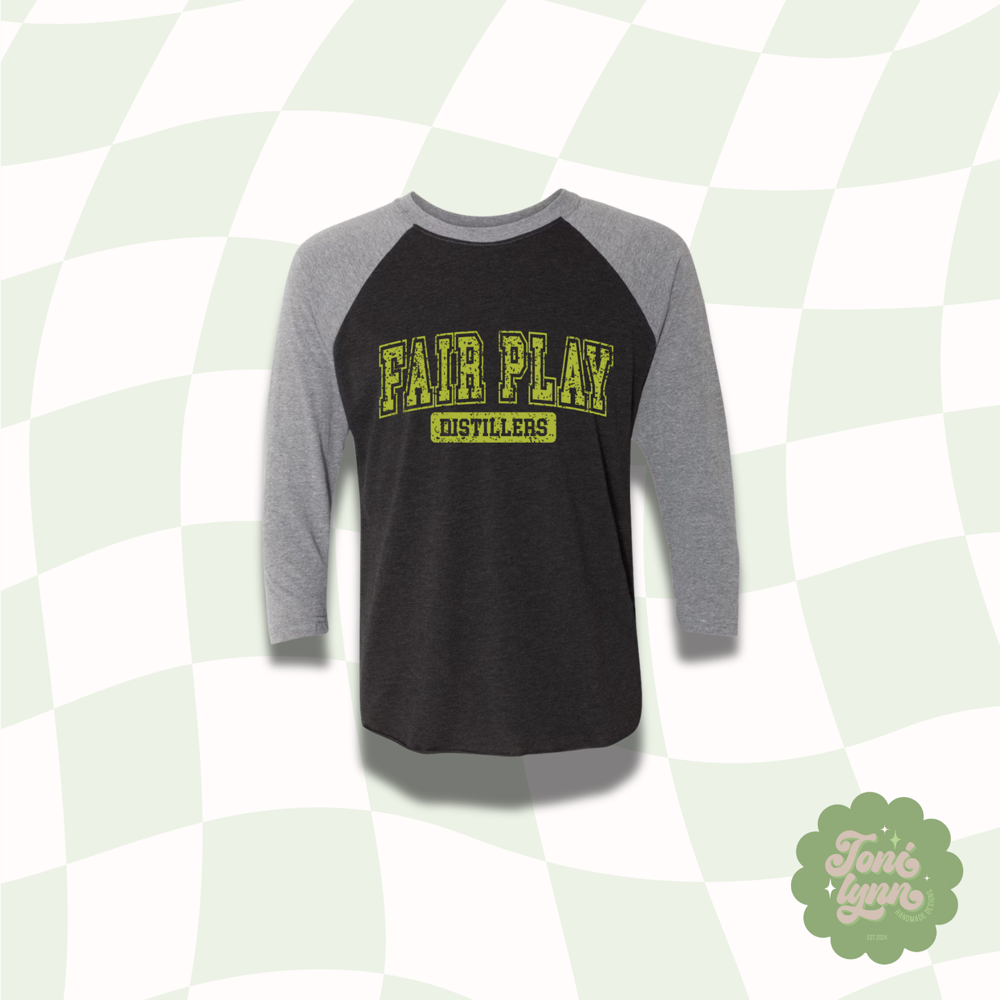 Fair Play Distillers Vintage Raglan Tee