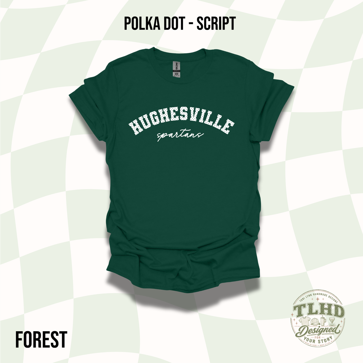 Hughesville - Polka Dot Script